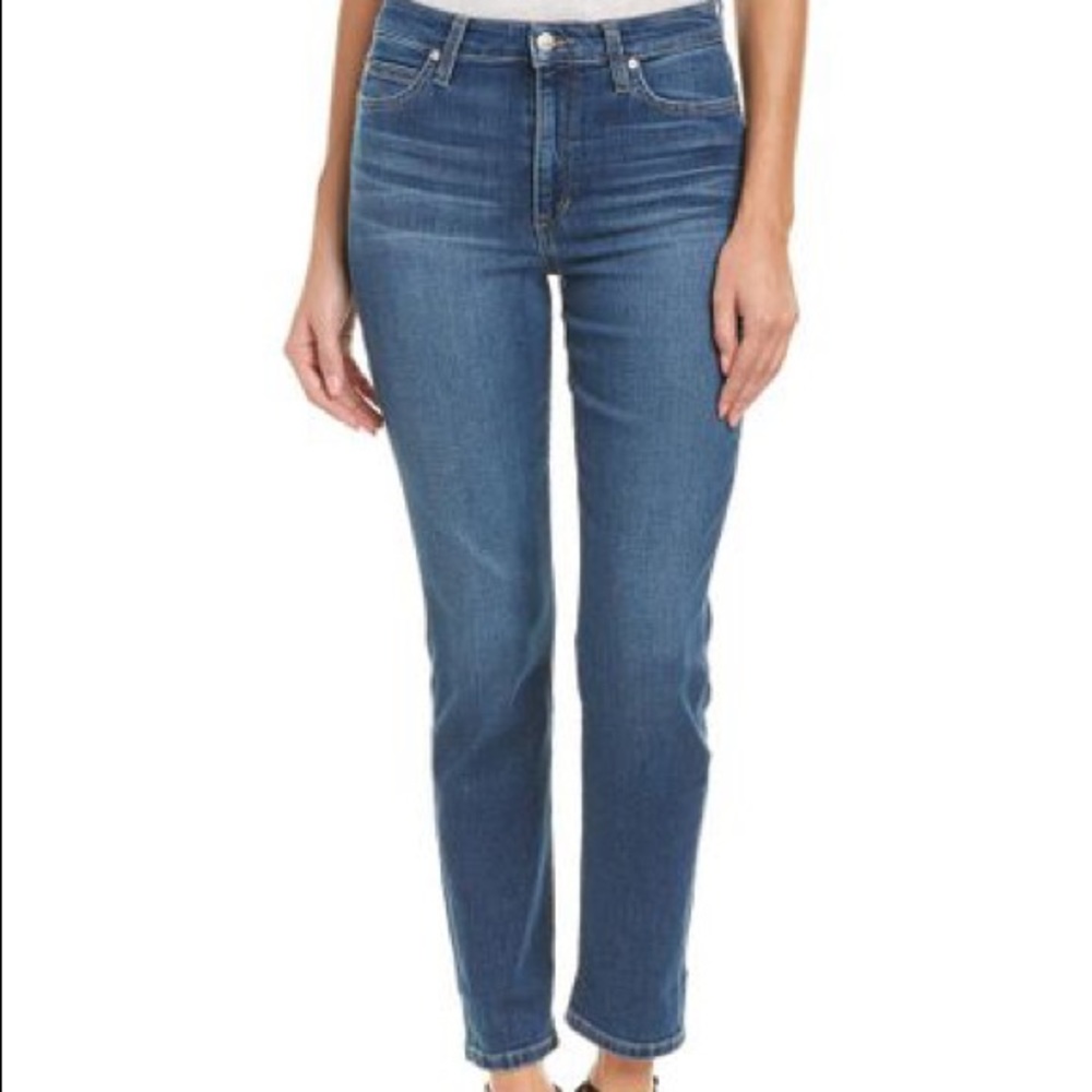 Joe’s Jeans Straight Leg Ankle Jeans Distressed Front Size 32